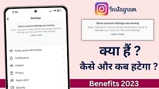 Some account settings are moving Instagram| Instagram some account settings are moving problem