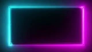 Neon Light Border | Frames Template Video | Glowing Frame | After Effect | Premiere Pro