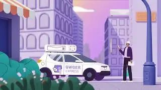 Commercial 2D Animation for Mobile Delivery App QWQER | 2D Commercial Animation Video Production