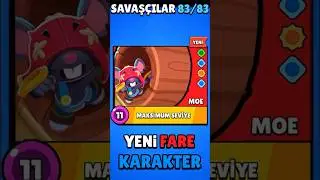 YENİ FARE KARAKTER MOE SIZDIRILDI #brawlstars #shorts