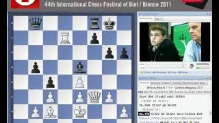 Alexei Shirov - Magnus Carlsen Biel Bienne 2011 Round 7 Analysis