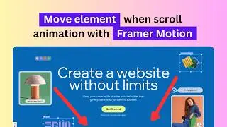 Move Elements on Scroll Animation Tutorial with Tailwind, and Framer Motion | Inspired by Wix