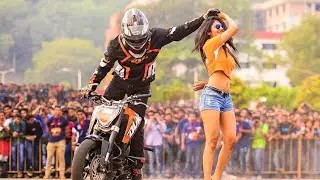 awesome bike stunts you must see | ktm duke 200 and 390 | ktm bike stunt in india | HD