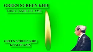 LONG CANDLE FLAME GREEN SCREEN//GREEN SCREEN KHD