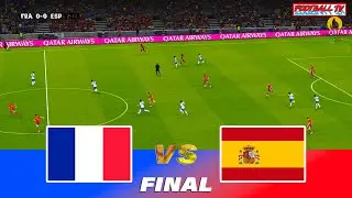 FRANCE vs SPAIN - Olympic Games 2024 Final | Full Match All Goals | PES 21 Game Simulation