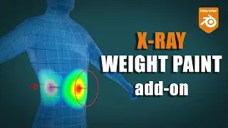 Blender Addon: X-Ray Weight Paint (paint through the mesh)