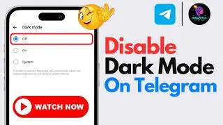 How to Turn Off Dark Mode on Telegram (2024) | How to Disable Dark Mode on Telegram App