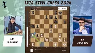 Ju Wenjun vs Anish Giri - Round 1 Tata Steel Chess 2024 || King Sacrifice