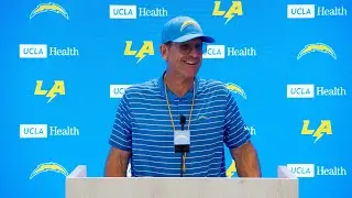 Jim Harbaugh On Final Prep For Panthers  LA Chargers