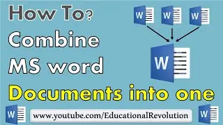 How to Combine Word Documents into one ~ Multiple file into one file MS Word