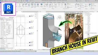 Revit 3D Modeling Techniques | Branch House in Revit Tutorial