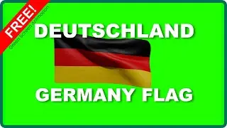 ✅ GERMANY FLAG 🇩🇪 Green Screen Waving 3D DEUTSCHLAND 1080p Video FULL HD Animation FREE No Copyright