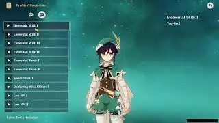 VENTI BATTLE VOICE LINES (ENGLISH)