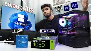 50,000-/RS BEST PC Build ⚡ With RTX 4060 GPU! Best For Gaming & Editing At Max Settings 🤩