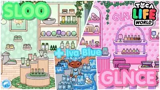 Toca Life World | Get Glossy Furniture Pack Build | Sloo & Glnce store! 🌿 | Toca Boca