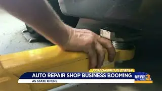 Auto repair shop business booming