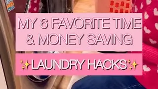 My 6 Favorite Time & Money Saving laundry hacks that you NEED TO KNOW!