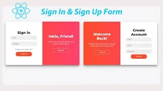 How To Make Sliding Sign In & Sign Up Form Using React JS | Sign In & Sign Up Form 