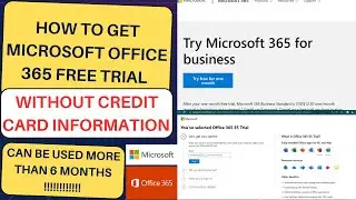 How to Get Microsoft Office 365 free trial licenses without credit card information|O365|TRIAL|2023