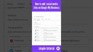 How to Add Social Media Links to Your Google Business Profile | A simple and complete guide