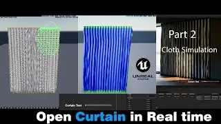 part 11 - 2   Unreal Engine 5 Cloth Simulation _ Curtains