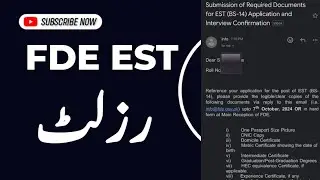 FDE EST Result Update