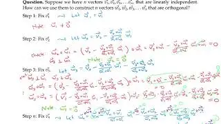 Gram-Schmidt Orthogonalization