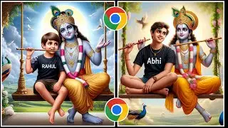 Krishna Janmashtami Ai Photo Editing | Janmashtami Photo Editing | Janmashtami T Shirt Name Ai Photo