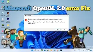 Minecraft OpenGL error 2.0 Fix 2022 by Tech MatriX 