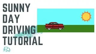 HTML & CSS TUTORIAL | Create a Sunny Day Driving Animation | Easy Coding Project