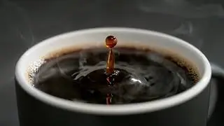 Coffee, Americano, Espresso, Drop   Stock Video Footage slow motion video