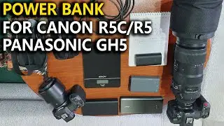 Внешнее питание Power Bank для Canon R5C / Canon R5 / Panasonic GH5