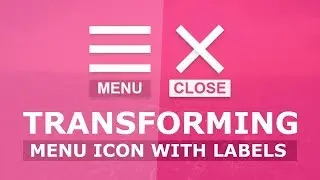 Online Tutorial for Transforming Toggle Menu Icon in jQuery With Demo and Free Source Code Download