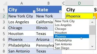 Data Validation Drop-Down List with Excel Table Dynamic Range