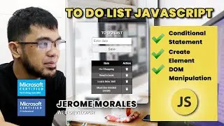 JavaScript To Do List Tutorial beginner to Intermediate