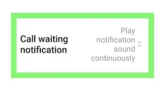 Redmi Call Waiting Notification Sound Setting | Play Notification Sound Continuously/Twice