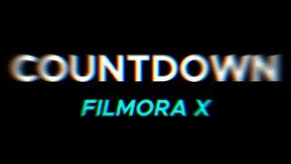 Countdown Effect in Filmora X