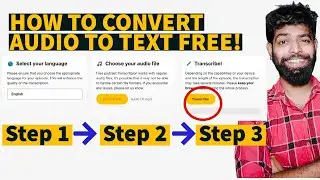 How To Convert Audio to Text | FREE audio to text converter