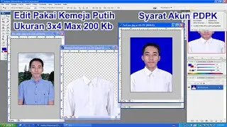 Cara edit foto memakai kemeja putih dengan photoshop