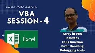 Excel VBA Session 4/ Debugging and Error Handling in VBA