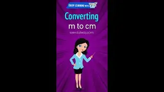 Converting m to cm | Meter to Centimeter Conversion (m to cm) | Metric Units of Length Math #shorts