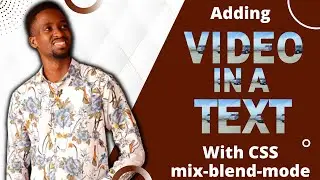 Add a video in text with CSS mix-blend-mode