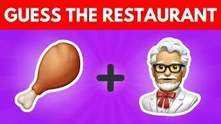 Guess the Restaurant by Emoji Quiz 🍟🍔 | Fast Food Challenge