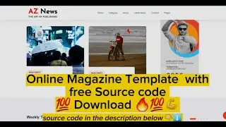 Online NewsPaper Template with free Source Code 100%Download