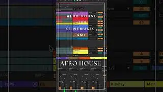 Afro House Like - Keinemusik, &ME Ableton Project #afrohouse #keinemusik #&me #ableton  #template