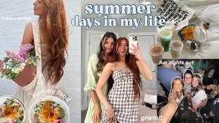 SUMMER VLOG 🌺🍨 hanging out w my best friends, trying new food, night out, grwm + summer vibes!