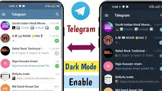 Telegram Ko Dark Mode Kaise Kare | Telegram Dark Mode | How To Enable Dark Mode On Telegram