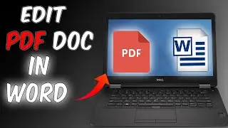 How To Edit PDF Documents in Word | 2024 | Word PDF Edit Tutorial | Step-by-Step