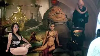 Jabba the Hutt has two slaves Princess Leia and Carly