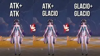 Zhezhi’s Best Echo Combinations?? ATK+ATK vs ATK+Glacio vs Glacio+Glacio Echoes Damage Comparisons!!